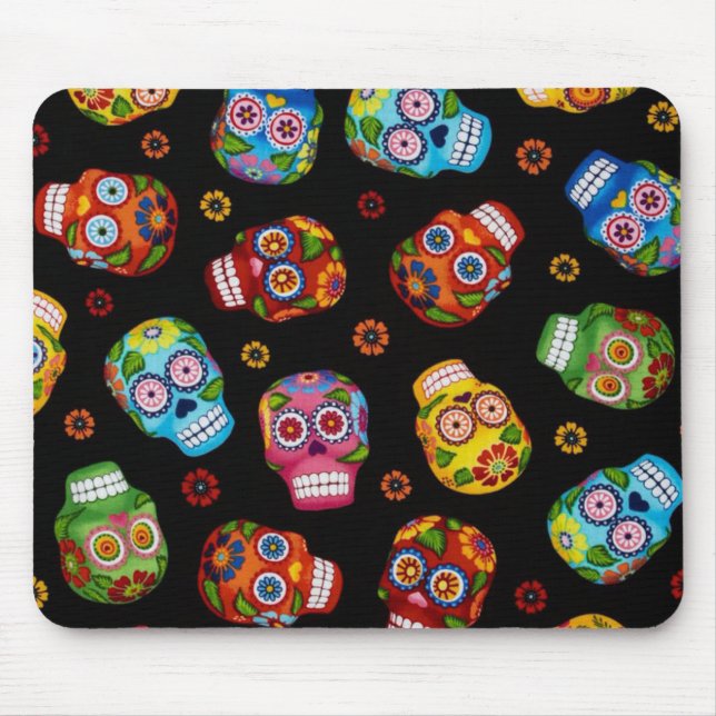 Sugar Skull, Dia de los Muertos #17 Mousepad (Vorne)
