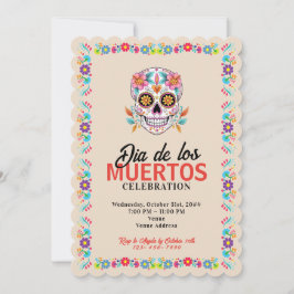 Sugar Skull Dia de los Muertos Day of the Dead Einladung