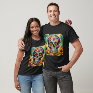 Sugar Skull Dia De Los Muertos Tag der Toten T-Shirt
