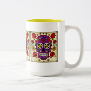 Sugar Skull Dia De Los Muertos Tasse
