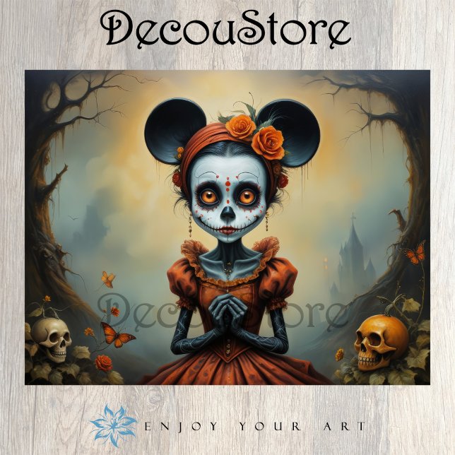 Sugar Skull Doll Decoupage Seidenpapier (Von Creator hochgeladen)