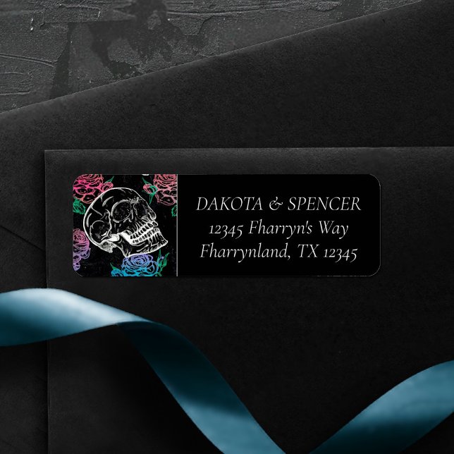 Sugar Skull Dusty Rose | Rosa und blaue Adresse (Von Creator hochgeladen)