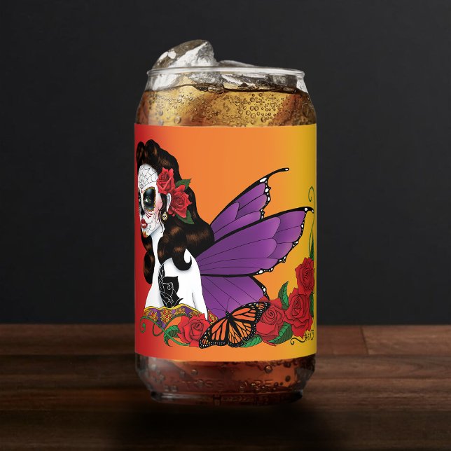 Sugar Skull Fairy Sunset Dosenglas (Von Creator hochgeladen)