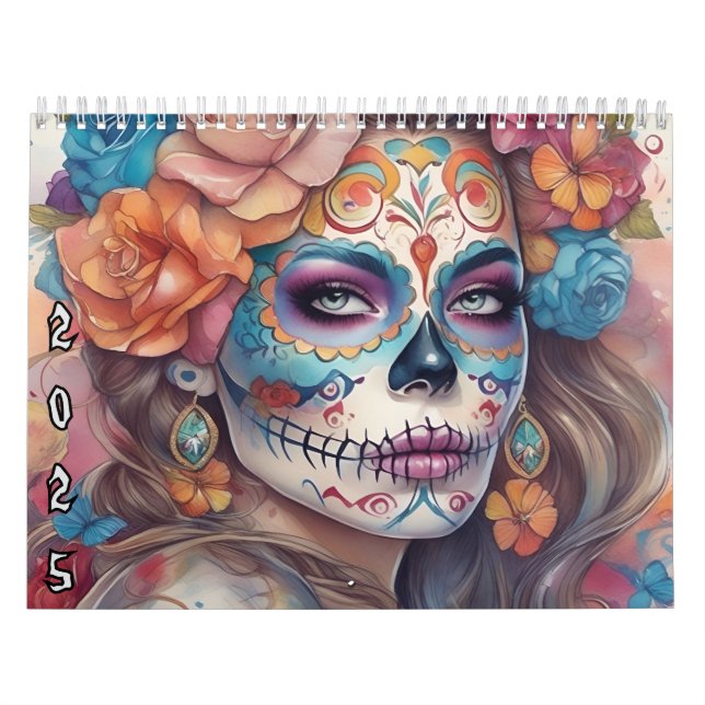 Sugar Skull Girls 2025 Dia De Los Muertos Kalender (Titelbild)