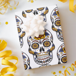 Sugar Skull Halloween Day of the Dead Geschenkpapier Set