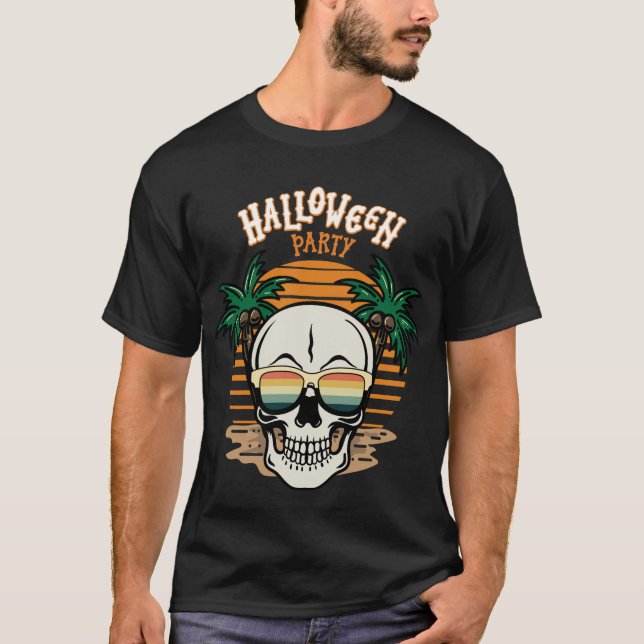 Sugar Skull Halloween Men T - Shirt (Vorderseite)