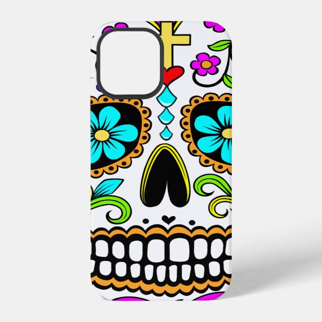 Sugar Skull iPhone Gehäuse Hülle (Rückseite)