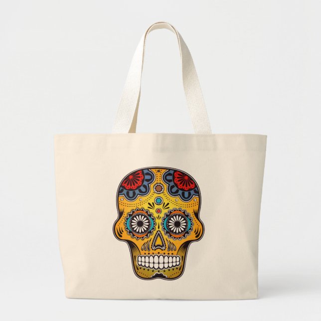 SUGAR SKULL JUMBO STOFFBEUTEL (Vorne)