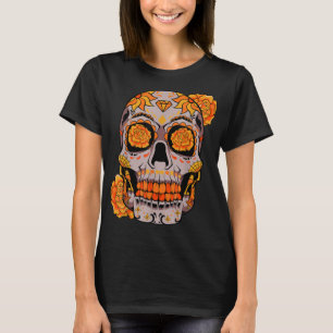 Sugar Skull Lazy Halloween Kostüm Cool mexikanisch T-Shirt