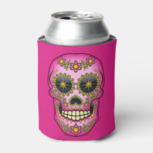 Sugar Skull Magenta Floral Dosenkühler