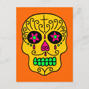 Sugar Skull Man Postkarte