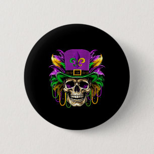 Sugar Skull Mardi Gras Kostüme Männer Frauen Kinde Button
