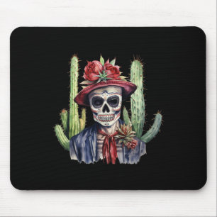 Sugar Skull mexikanische Flagge Cinco De Mayo Dia Mousepad