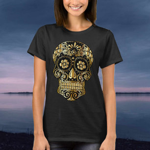 Sugar Skull Mexikanischer Tag der Toten Kulturkuns T-Shirt