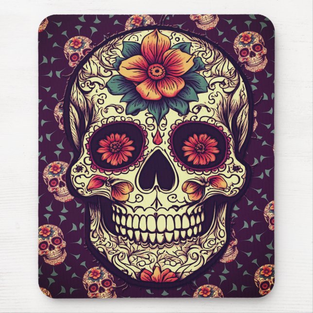 Sugar Skull Mousepad (Vorne)