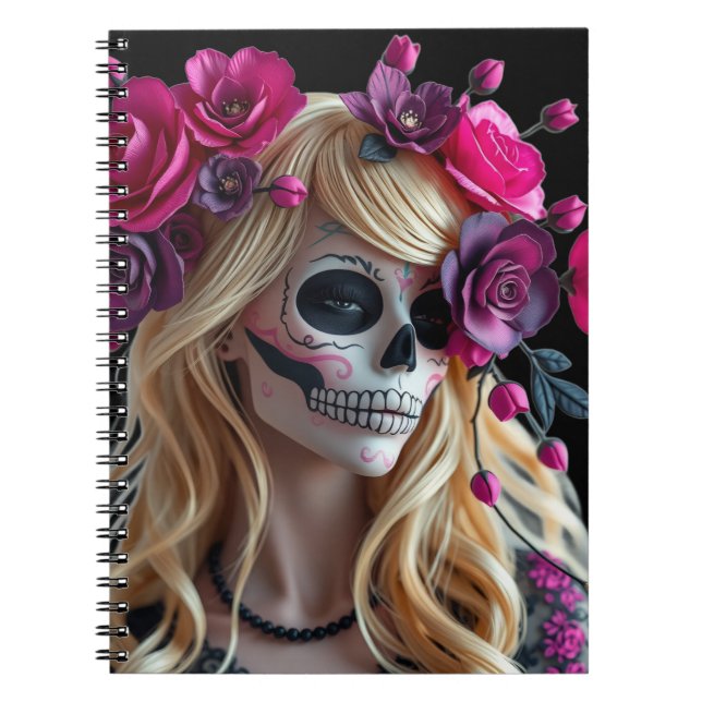 Sugar-skull notebook notizblock (Vorderseite)