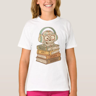 Sugar Skull Passionate About Reading T-Shirt