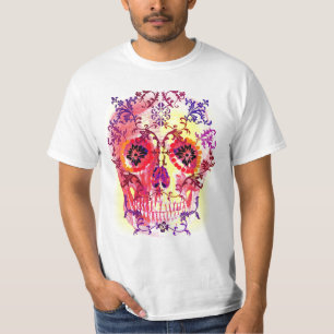 SUGAR SKULL PSYCHEDELIC DRUCKEN T-Shirt