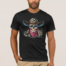 Sugar Skull Rebel Biker Rock'n'Roll
