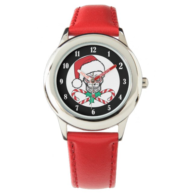 Sugar Skull Santa Armbanduhr (Vorderseite)