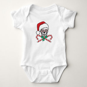 Sugar Skull Santa Baby Strampler