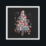 Sugar Skull Santa Hat Christmas Tree Funny Xmas Serviette<br><div class="desc">Weihnachten für Shirts,  lustige Weihnachtsmänner,  lustige Weihnachtsgeschenke Shirt-Kinder,  lustiges Erntedank Geschenk Shirt,  Erntedank für Shirt Männer,  Erntedank T - Shirt Frauen</div>