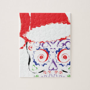 Sugar Skull Santa Puzzle
