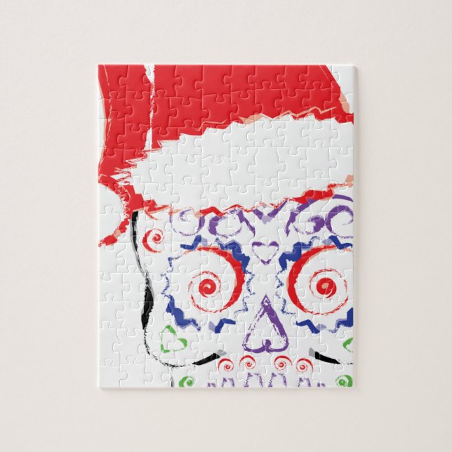 Sugar Skull Santa Puzzle (Vertikal)