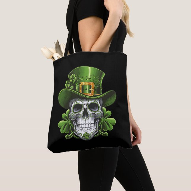 Sugar Skull St Patrick's Day Kleeblatt (Von Nahem)