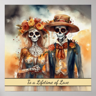 Sugar Skull Sweetheart, individuell Poster