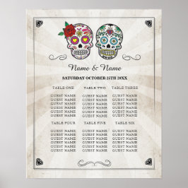 Sugar Skull Table Wedween Poster Seating