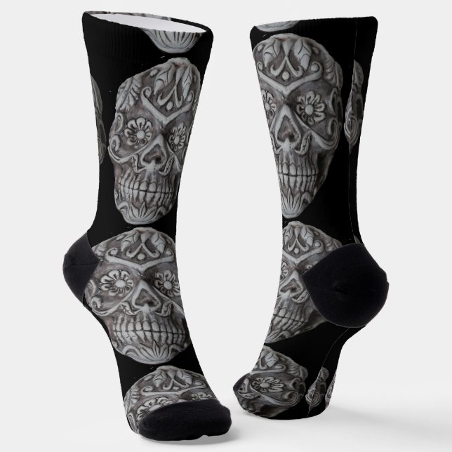 Sugar Skull Tag der Toten Thunder_Cove Socken (Gewinkelt)