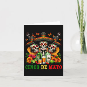 Sugar Skull Tequila Cinco De Mayo Mexican Fiesta C Karte