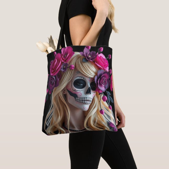Sugar-skull tote bag (Von Nahem)