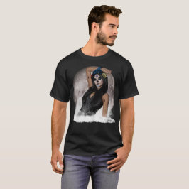 Sugar Skull Vision Blue Eyes Full Moon T-Shirt