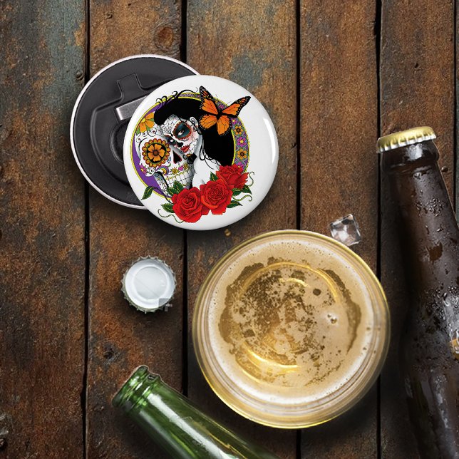 Sugar Skulls Art Nouveau Flaschenöffner (Von Creator hochgeladen)