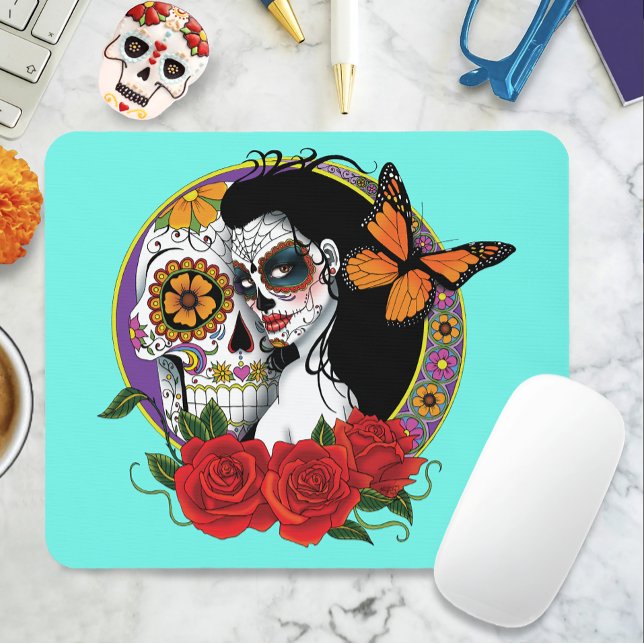 Sugar Skulls Art Nouveau Mousepad (Von Creator hochgeladen)