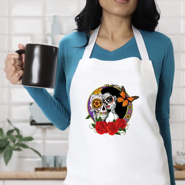 Sugar Skulls Art Nouveau Schürze (Von Creator hochgeladen)