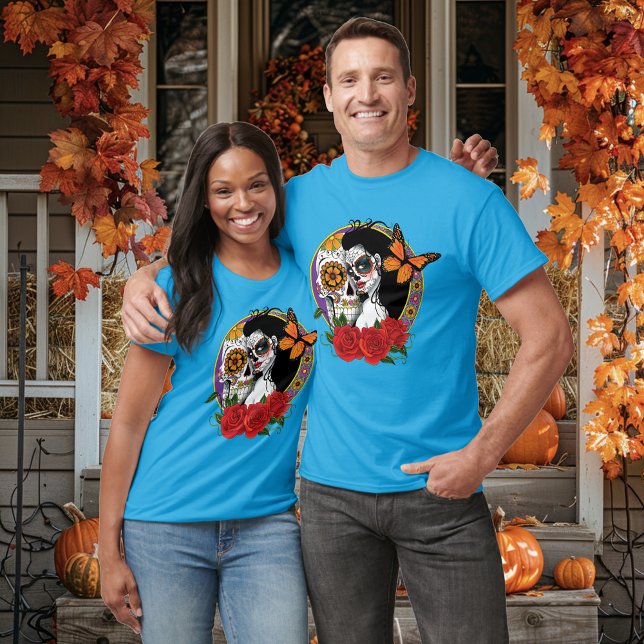 Sugar Skulls Art Nouveau T-Shirt (Von Creator hochgeladen)