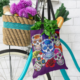 Sugar Skulls Bunte Rose Cinco Alle Soule
