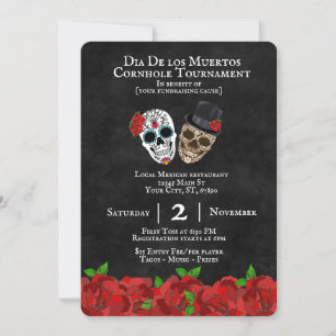 Sugar Skulls Cornhole Tournament Fundraiser Einladung
