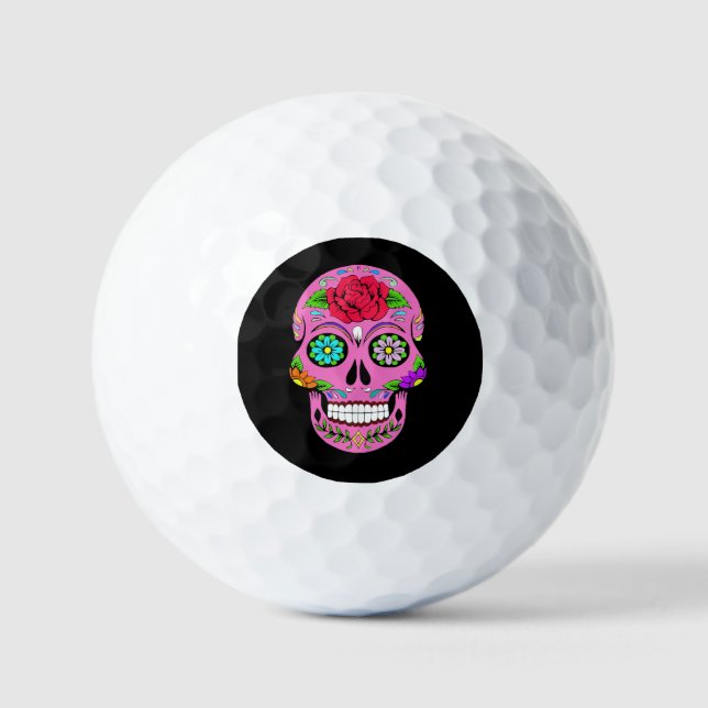 Sugar Skulls Golf Balls Golfball (Vorderseite)
