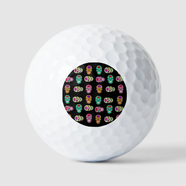 Sugar Skulls Golf Balls Golfball (Vorderseite)