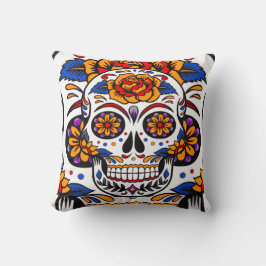 Sugar Skulls Holidays Muster Square Kissen