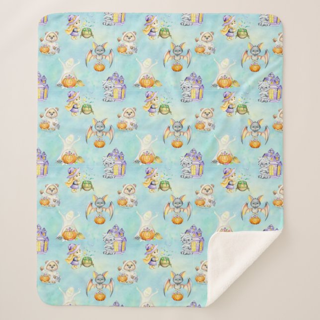 Sugar Skulls Sherpa Blanket Sherpadecke (Vorderseite)