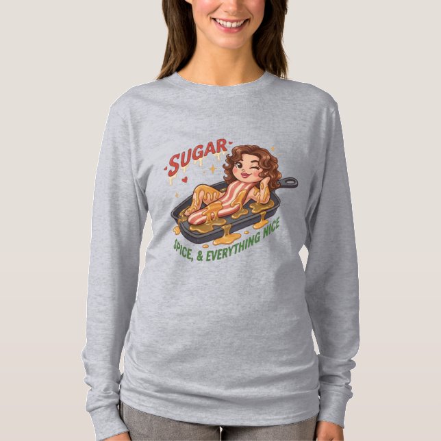 Sugar Spice and Everything Nice – Sassy Girl T-Shirt (Vorderseite)