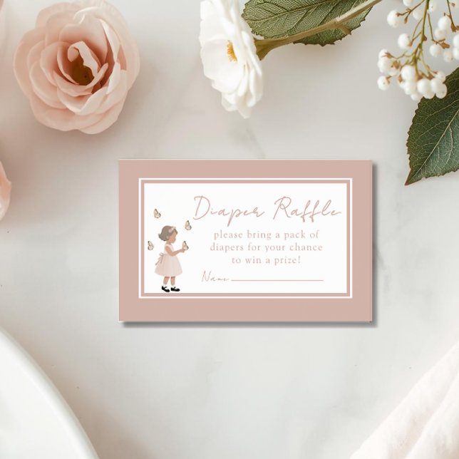 Sugar, Spice & Everything Nice Diaper Raffle Card Begleitkarte (Von Creator hochgeladen)