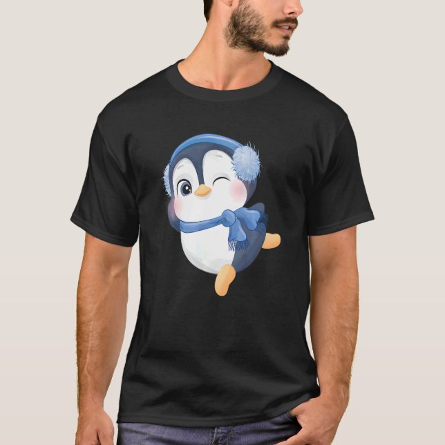 Sugar sweet penguin   T-Shirt (Vorderseite)