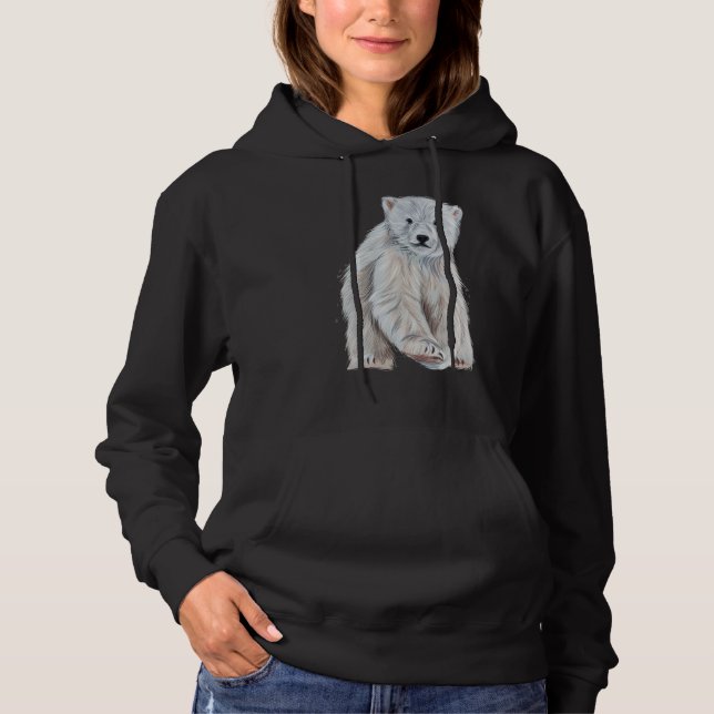 Sugar sweet polar bear hoodie (Vorderseite)
