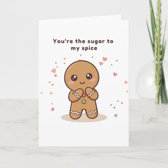 Sugar to My Spice Puchi Dōshi Gingerbread Card Karte (Vorderseite)